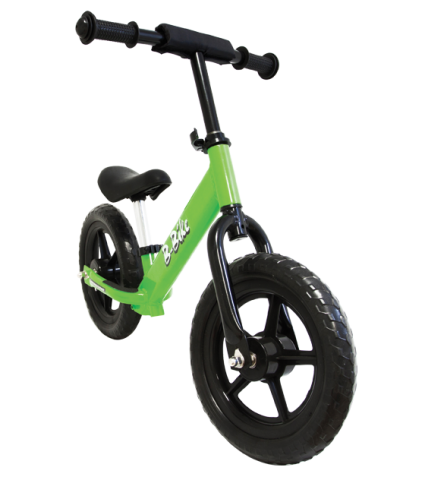 bici b-bike senza pedali verde